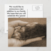 Aankondiging van een nieuw gezinslid (Voorkant / Achterkant)