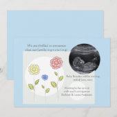 Aankondiging van een nieuwe blauwe foto van een zw (Voorkant / Achterkant)