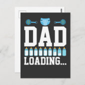 Aankondiging van een nieuwe Pap-Baby lade voor een Briefkaart (Voorkant / Achterkant)