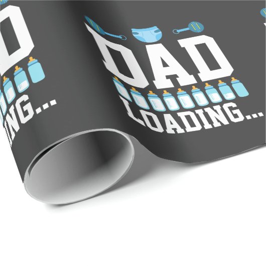 Aankondiging van een nieuwe Pap-Baby lade voor een Cadeaupapier (Rol Hoek)