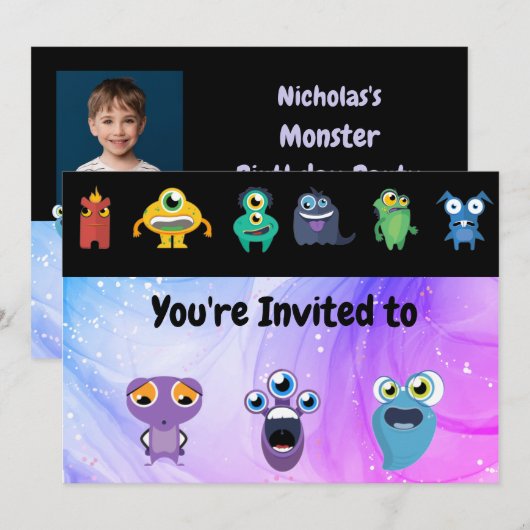 Aankondiging van een speciale uitnodiging voor een (Voorkant / Achterkant)