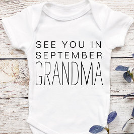 Aankondiging van een speciale zwangerschap bij gro romper