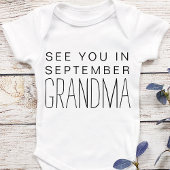 Aankondiging van een speciale zwangerschap bij gro romper