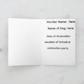 Aankondiging van een team met een geleidehond Voor (Binnen)