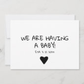 Aankondiging van een tijdelijke minimale zwangersc (Achterkant)