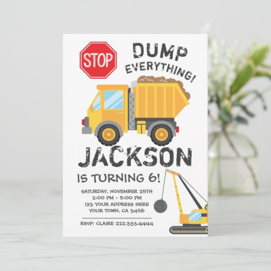 Aankondiging van een uitnodiging voor de bouw (Staand voorkant)