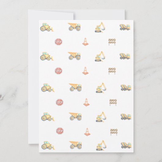 Aankondiging van een uitnodiging voor de bouw (Achterkant)