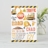 Aankondiging van een uitnodiging voor de bouw (Staand voorkant)