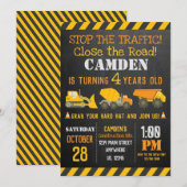 Aankondiging van een uitnodiging voor de bouw (Voorkant / Achterkant)