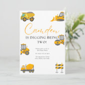 Aankondiging van een uitnodiging voor de bouw (Staand voorkant)