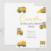 Aankondiging van een uitnodiging voor de bouw (Voorkant / Achterkant)