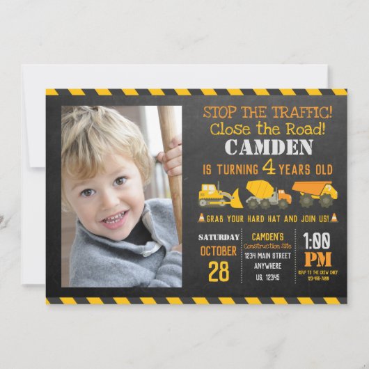 Aankondiging van een uitnodiging voor de bouw (Voorkant)