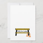 Aankondiging van een uitnodiging voor de bouw (Achterkant)