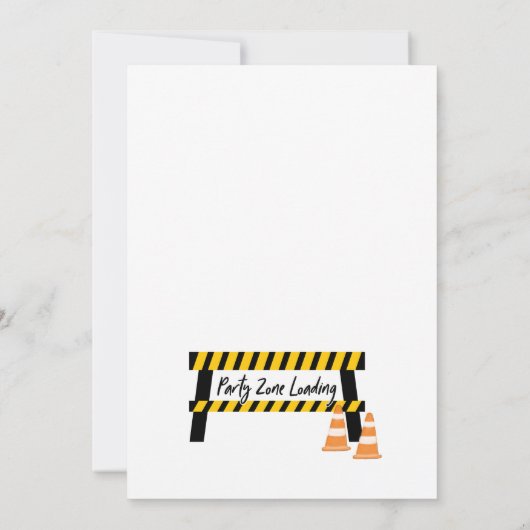 Aankondiging van een uitnodiging voor de bouw (Achterkant)