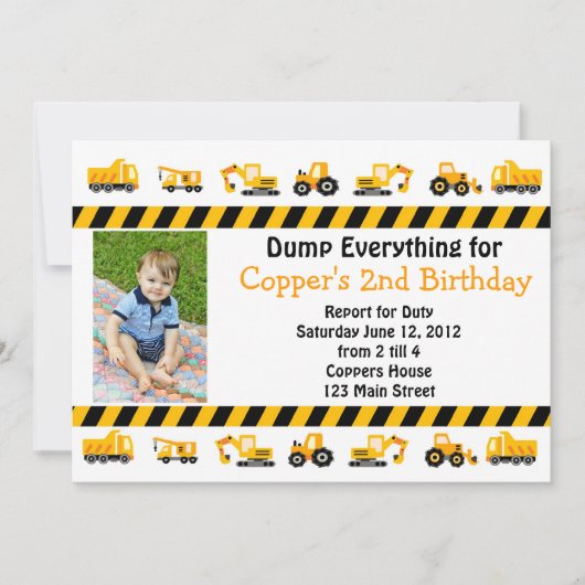 Aankondiging van een uitnodiging voor de bouw (Voorkant)