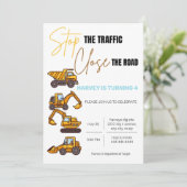 Aankondiging van een uitnodiging voor de bouw (Staand voorkant)