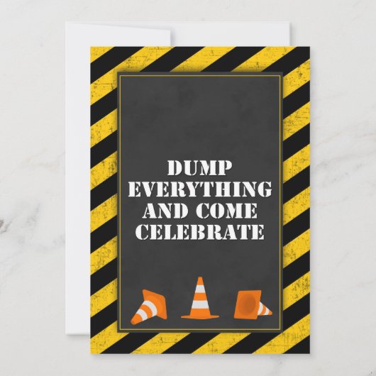 Aankondiging van een uitnodiging voor de bouw (Achterkant)