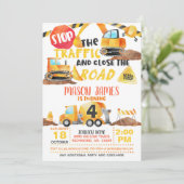 Aankondiging van een uitnodiging voor de bouw (Staand voorkant)