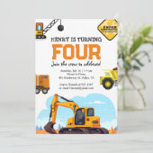 Aankondiging van een uitnodiging voor de bouw (Staand voorkant)