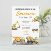 Aankondiging van een uitnodiging voor de bouw (Staand voorkant)