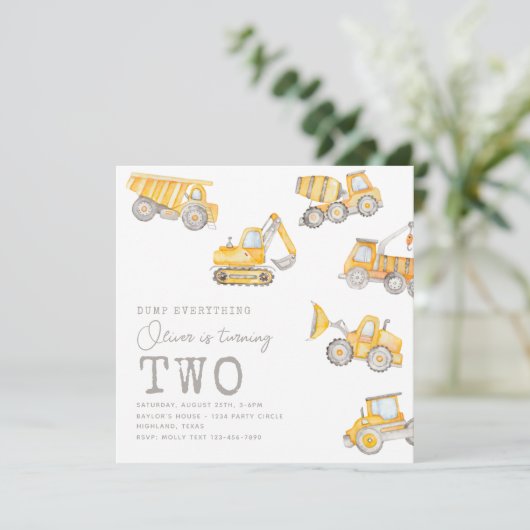 Aankondiging van een uitnodiging voor de bouw | Bo (Staand voorkant)