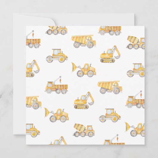 Aankondiging van een uitnodiging voor de bouw | Bo (Achterkant)