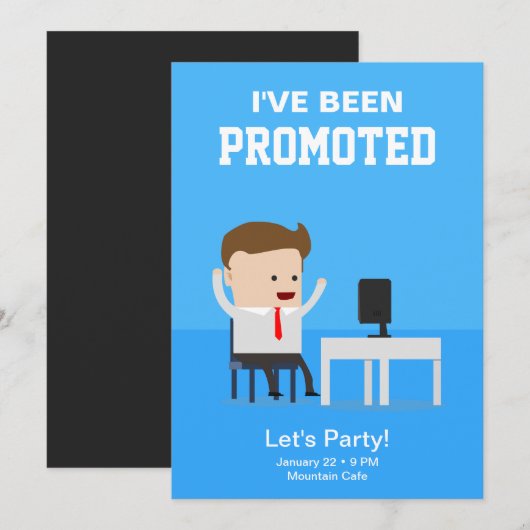 Aankondiging van een vacature voor de bevorderings (Voorkant / Achterkant)