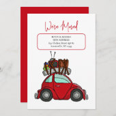 aankondiging van een verhuizing van een auto (Voorkant / Achterkant)