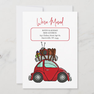 aankondiging van een verhuizing van een auto