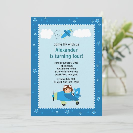 Aankondiging van een vliegveld met een kleine pilo (Staand voorkant)