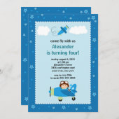 Aankondiging van een vliegveld met een kleine pilo (Voorkant / Achterkant)