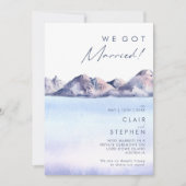 Aankondiging van een winterberg- elopement (Voorkant)