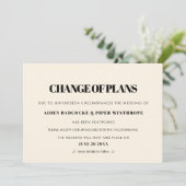 Aankondiging van eenvoudige en vertrouwelijke trou (Staand voorkant)