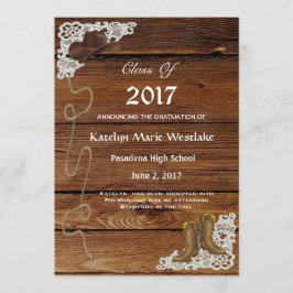 Aankondiging van eindexamen 20XX Hout, Laarzen & K