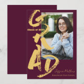 Aankondiging van eindexamen foto klas 2025 (Voorkant / Achterkant)