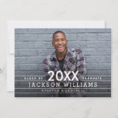 Aankondiging van eindexamen met cool raster (Voorkant)