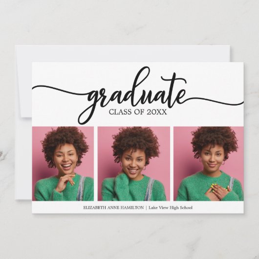 Aankondiging van eindexamen middelbare school 3 fo (Voorkant)