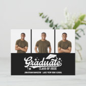 Aankondiging van eindexamen middelbare school 3 fo (Staand voorkant)