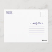 Aankondiging van eindexamen middelbare school 3 fo briefkaart (Achterkant)