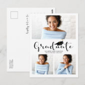 Aankondiging van eindexamen middelbare school 3 fo briefkaart (Voorkant / Achterkant)