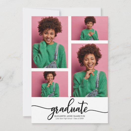 Aankondiging van eindexamen middelbare school 4 fo (Voorkant)