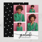 Aankondiging van eindexamen middelbare school 4 fo (Voorkant / Achterkant)