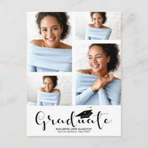 Aankondiging van eindexamen middelbare school 4 fo briefkaart