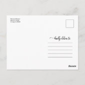 Aankondiging van eindexamen middelbare school 4 fo briefkaart (Achterkant)