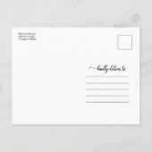 Aankondiging van eindexamen middelbare school eenv briefkaart (Achterkant)