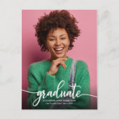 Aankondiging van eindexamen middelbare school eenv briefkaart (Voorkant)