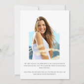 Aankondiging van eindexamenfoto (Achterkant)