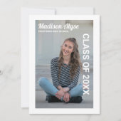 Aankondiging van eindexamenfoto met bewerkbare kle (Voorkant)