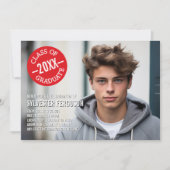 Aankondiging van eindexamenfoto Mod - Rode Chevron (Voorkant)