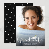 Aankondiging van eindexamenfoto van de middelbare  (Voorkant / Achterkant)